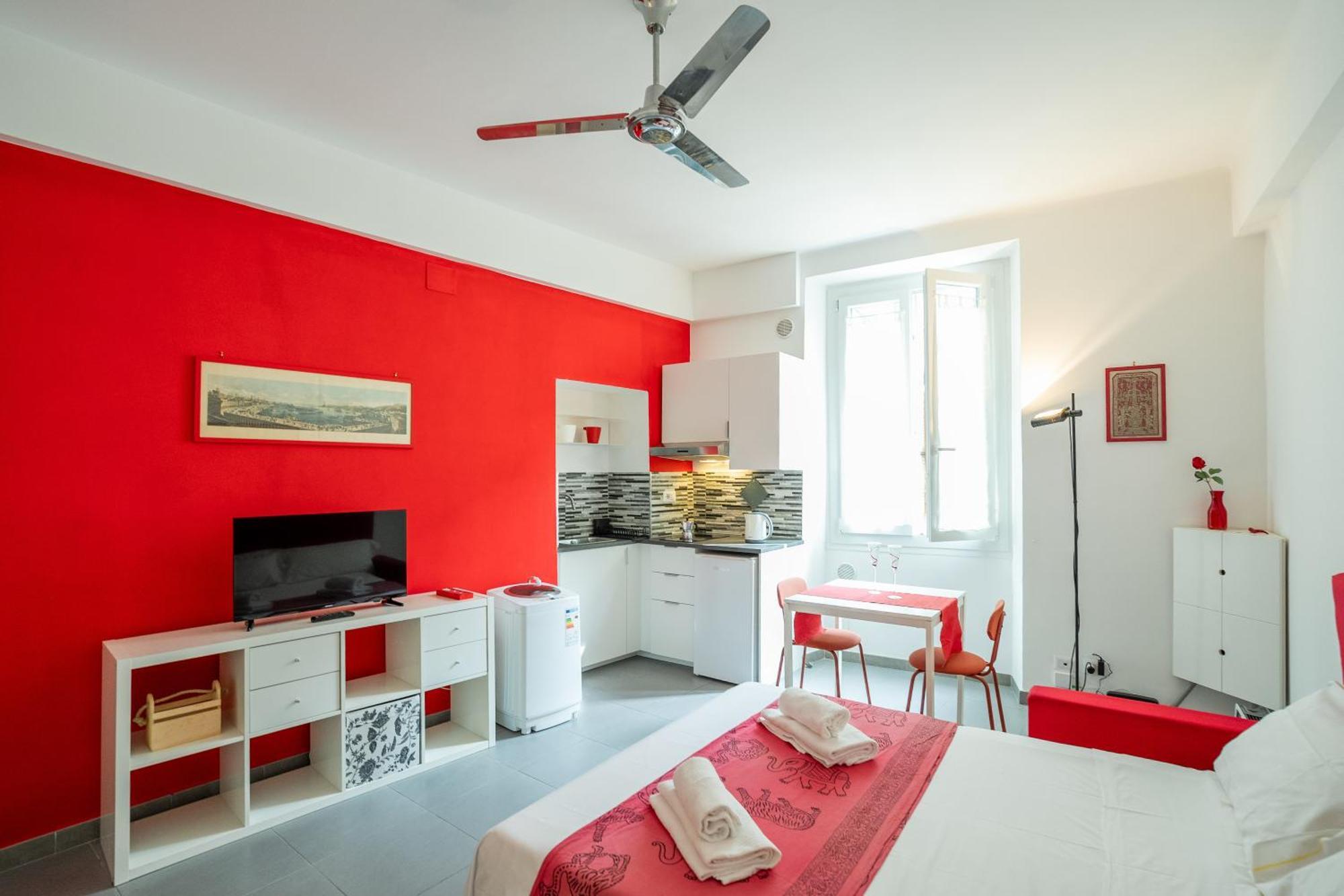 Mono Sl4 In Centro Di Fronte All'acquario 200mt Apartment Genua
